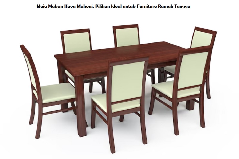 Meja Makan Kayu Mahoni