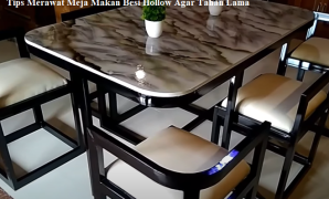 Meja Makan Besi Hollow