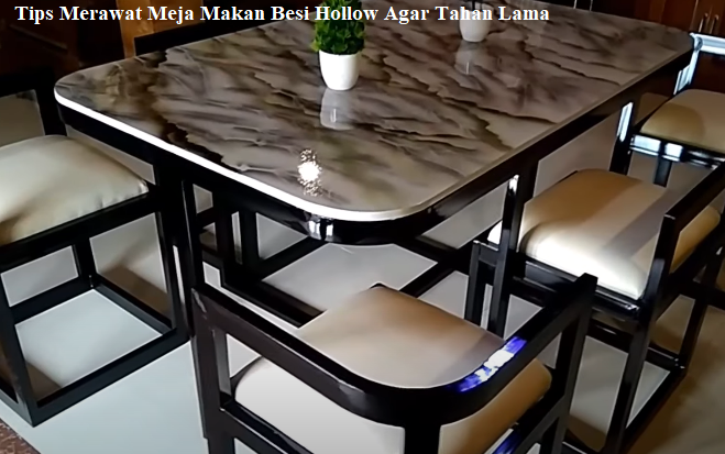 Meja Makan Besi Hollow